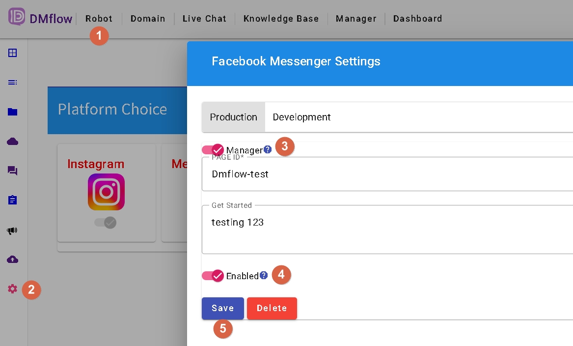 facebook messenger settings