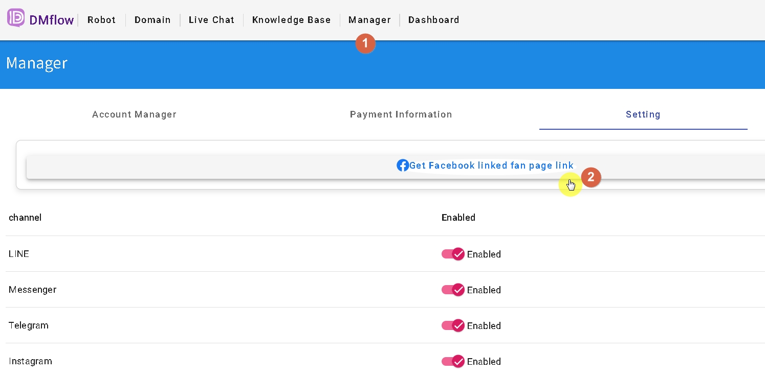 How to connect messenger